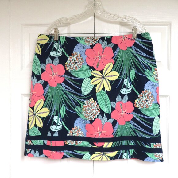 Talbots Dresses & Skirts - Talbots 14 Floral Cotton Canvas Pencil Skirt